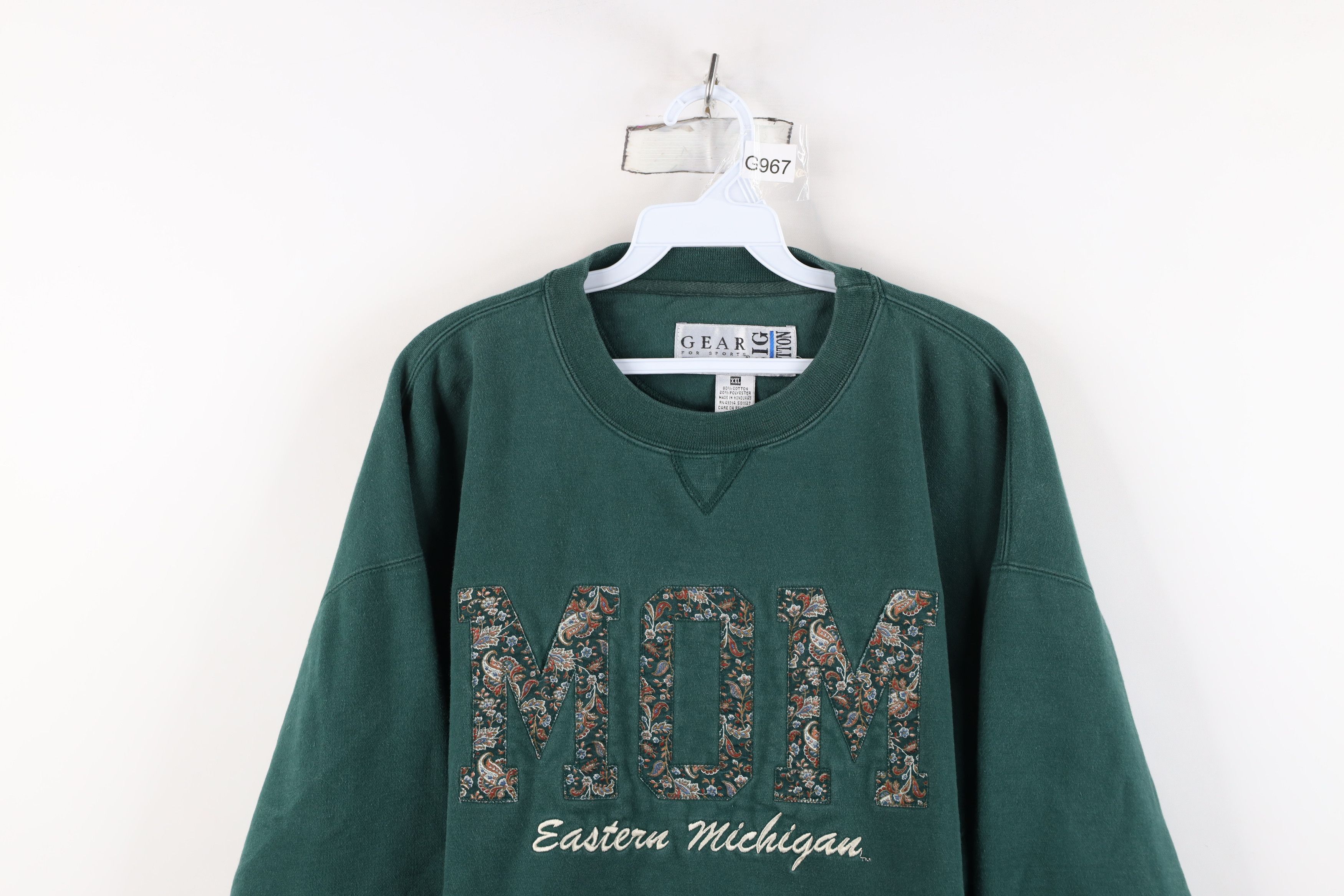 Vintage Vintage 90s Michigan University Mom Crewneck Sweatshirt Size XXL / US 16-18 / IT 52-54 - 2 Thumbnail