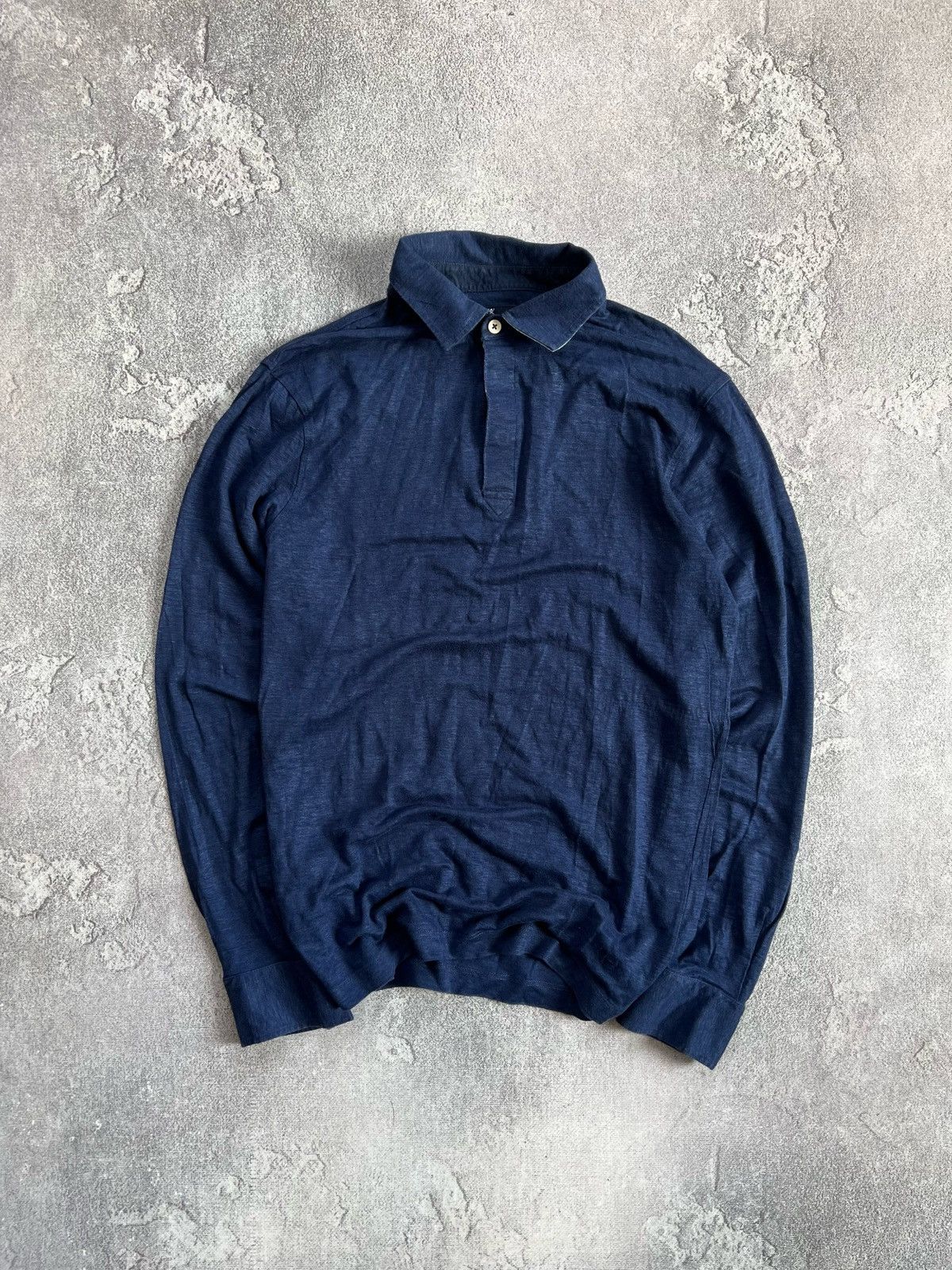 Hackett Hackett Blue Long Sleeve Polo Shirt Mens Sz M Slim Fit Retro Size US M / EU 48-50 / 2 - 1 Thumbnail