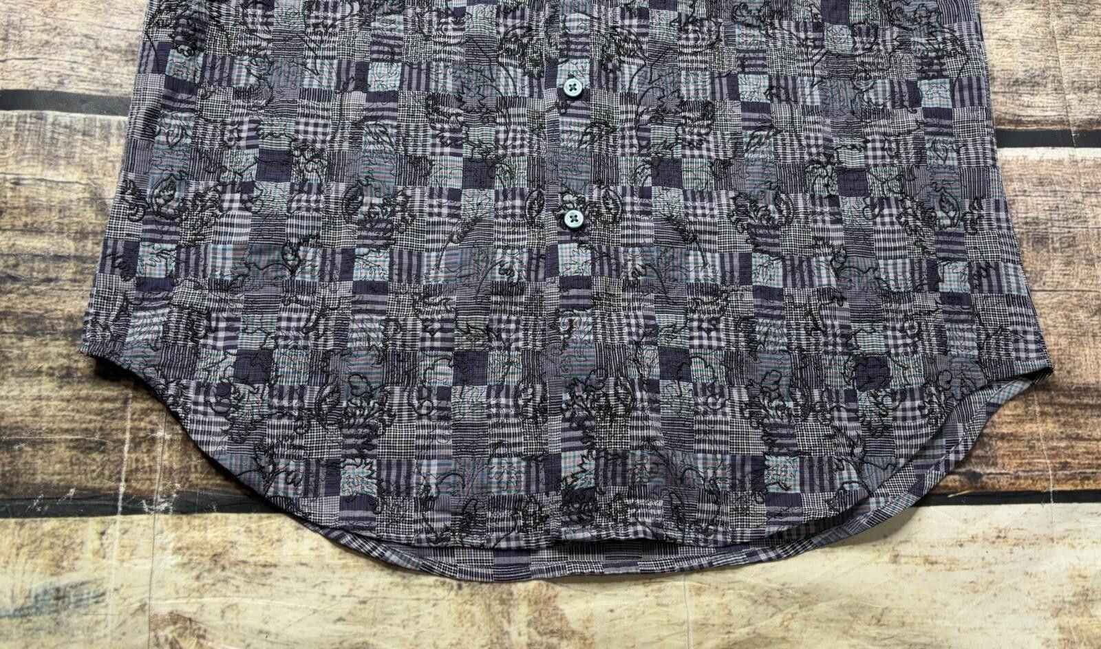 Robert Graham Robert Graham Shirt Mens S Classic Fit Embroidered Patchwork Size US S / EU 44-46 / 1 - 8 Thumbnail