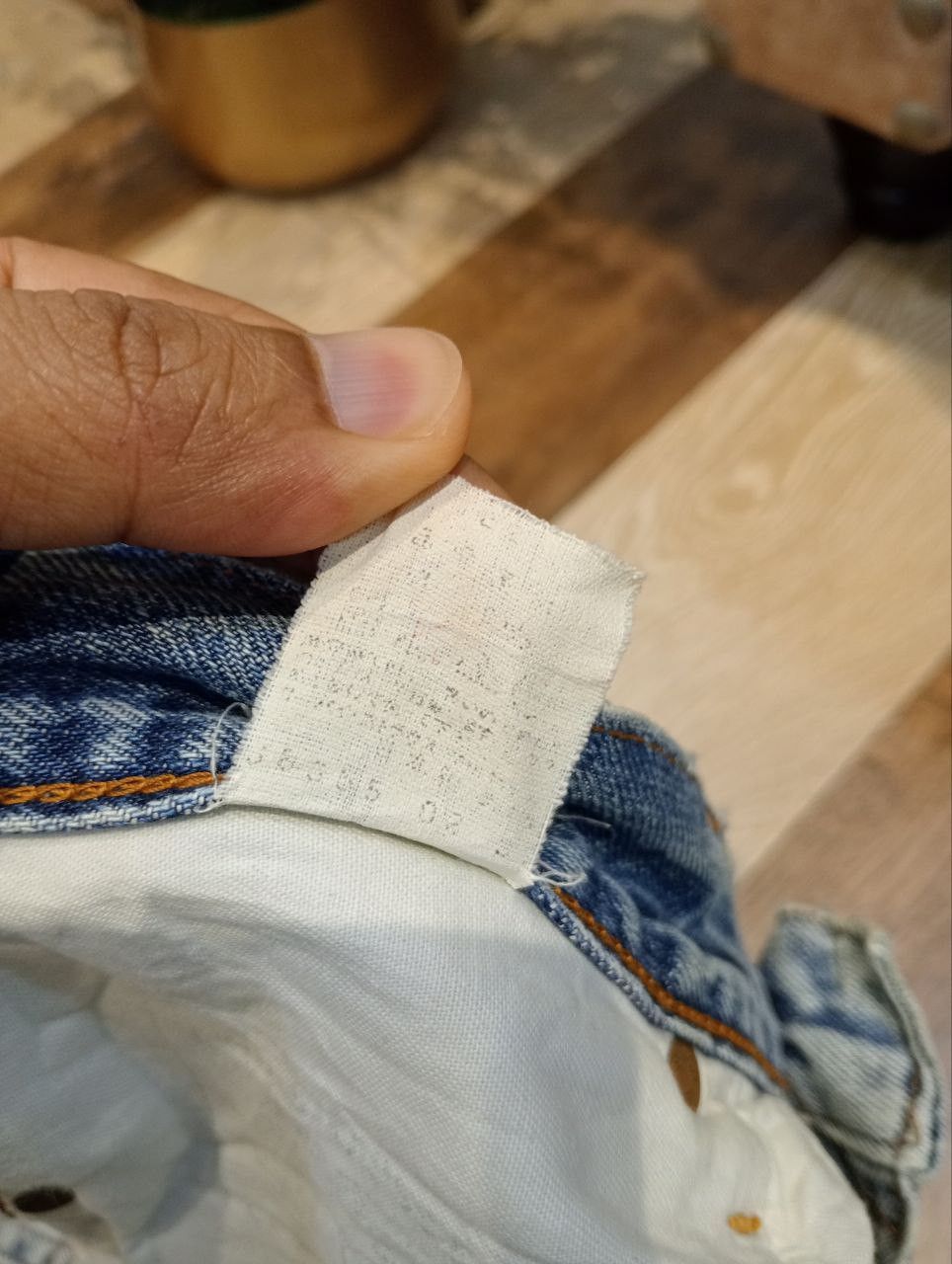 Levi's Vintage Clothing LEVI'S VINTAGE 502 REDLINE CAPITAL E SELVEDGE BLUE JEANS Size US 33 - 10 Thumbnail