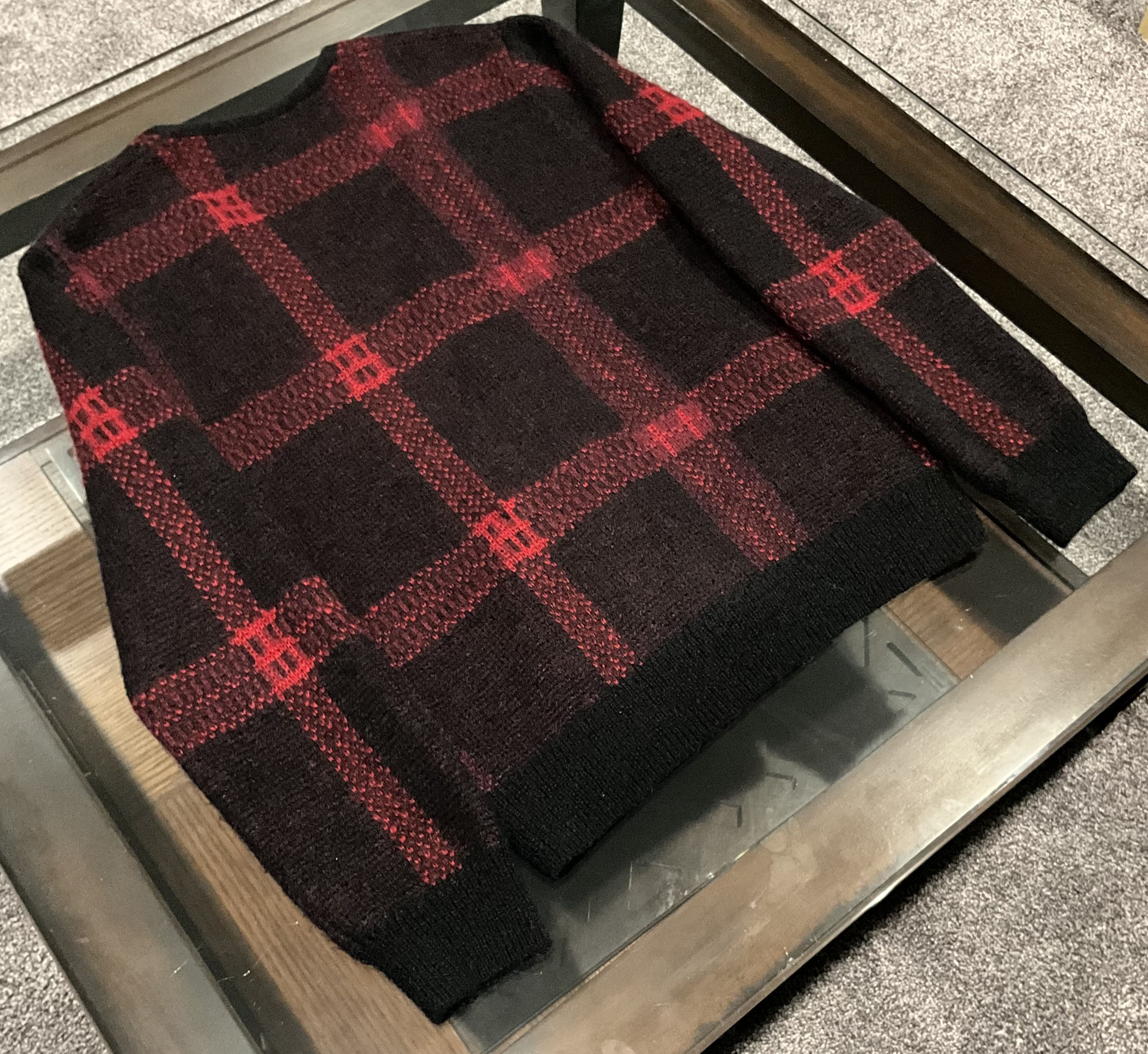 Supreme FW14 Plaid Mohair Cardigan DS Size US S / EU 44-46 / 1 - 6 Thumbnail