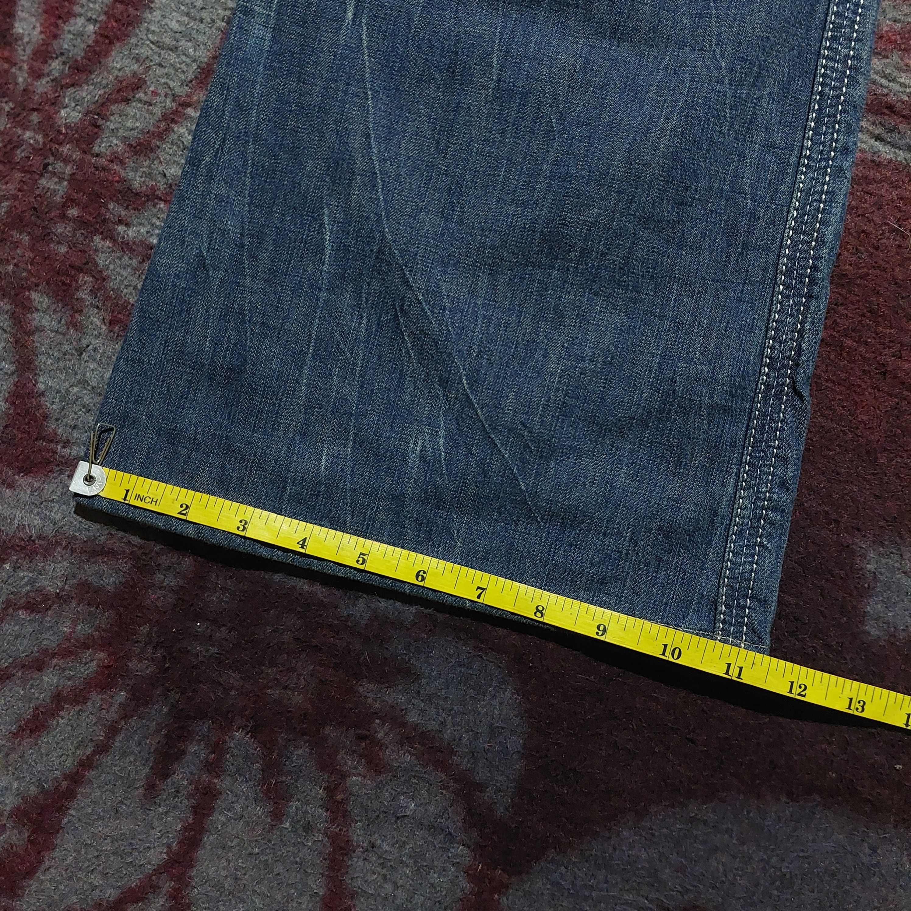 GOA Brapper japanese faded wash blue jeans super flared Size US 27 - 19 Thumbnail