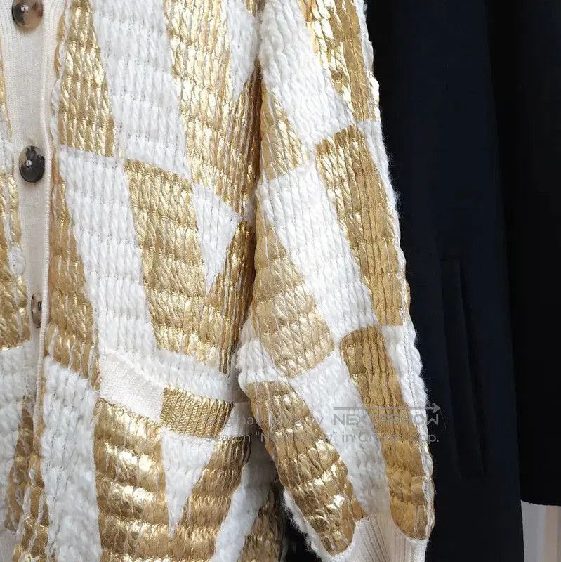 Valentino Valentino White Wool Letter Pattern Long Cardigan . Size XXS / US 00 / IT 34 - 7 Thumbnail