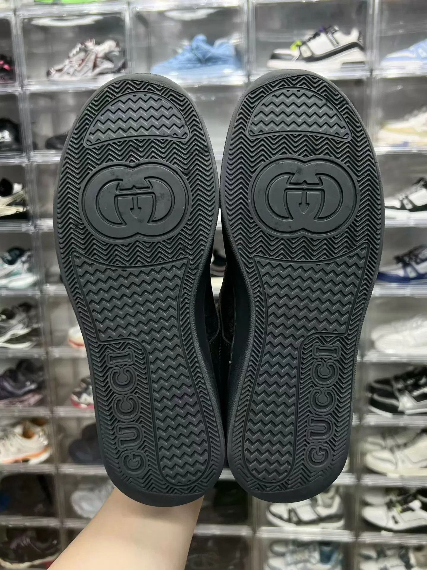 Gucci Gucci Cookie Sneakers Gray Black 42 Size US 9 / EU 42 - 8 Thumbnail