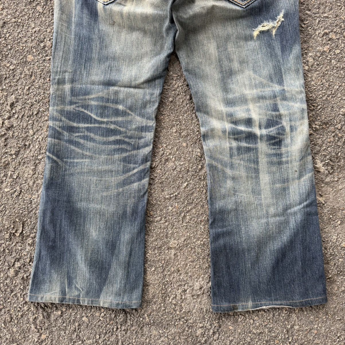 Edwin Vintage Edwin Flare distressed jeans denim pants Size US 36 / EU 52 - 12 Thumbnail