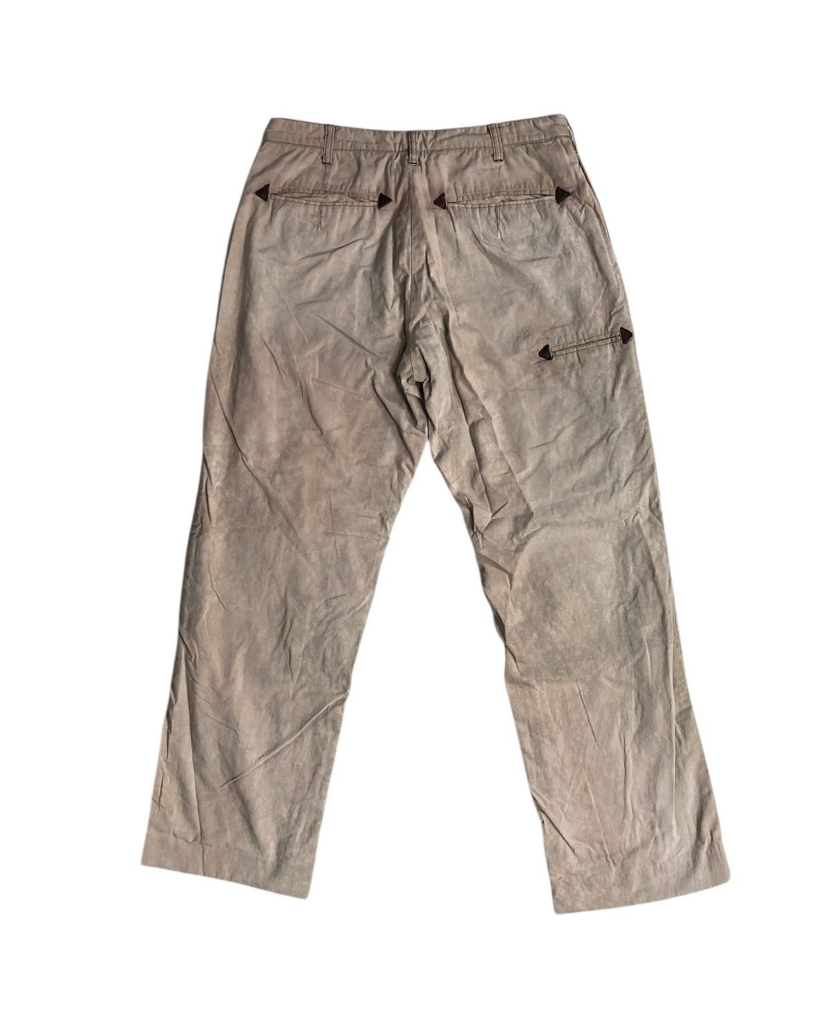 Number (N)ine 2009 Era Number Nine Japan Microtex Double Knee Faded Pant Size US 31 - 3 Thumbnail