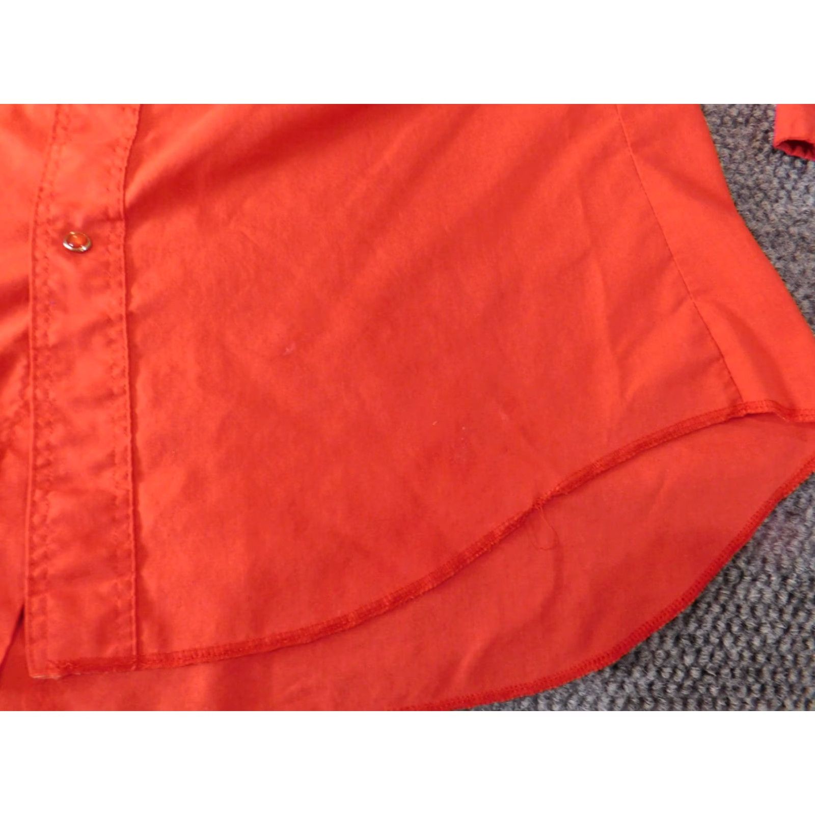 Wrangler Wrangler Shirt Mens 16.5 Red Cowboy Button-Up Long Sleeve Collared Knit Cotton Western Size US XL / EU 56 / 4 - 4 Thumbnail