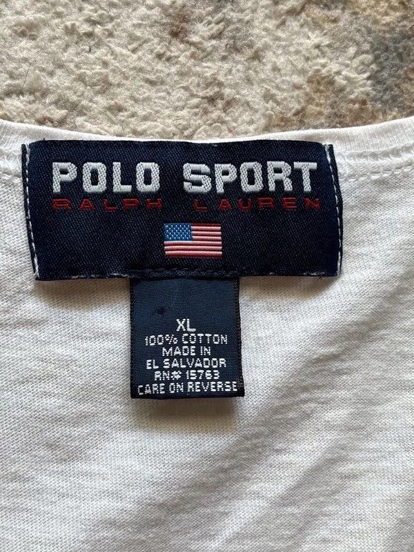 Polo Ralph Lauren Ralph Lauren Polo Sport Top Tank White Black Patch Logo Size US XL / EU 56 / 4 - 5 Thumbnail
