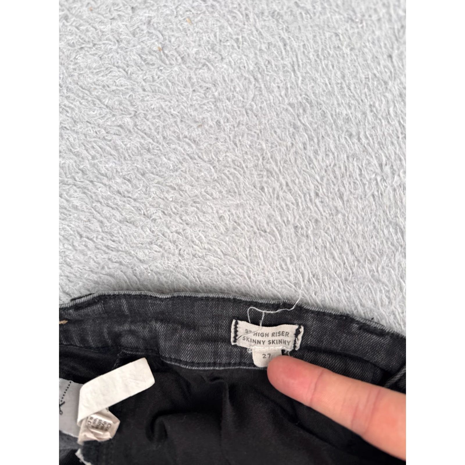 Madewell Madewell Jeans Women Skinny Denim 27 Black 9" High Riser 26x28 Cotton Blend Logo Pocket Size 27" / US 4 / IT 40 - 7 Thumbnail