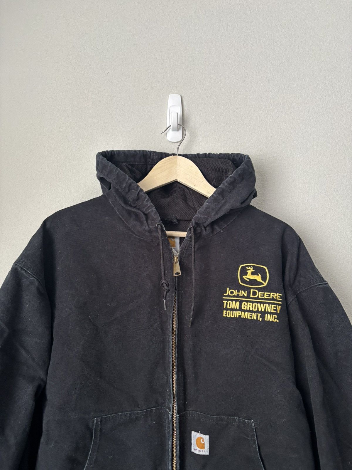 Carhartt Vintage Carhartt Black Hooded Jacket Size US XXL / EU 58 / 5 - 3 Thumbnail