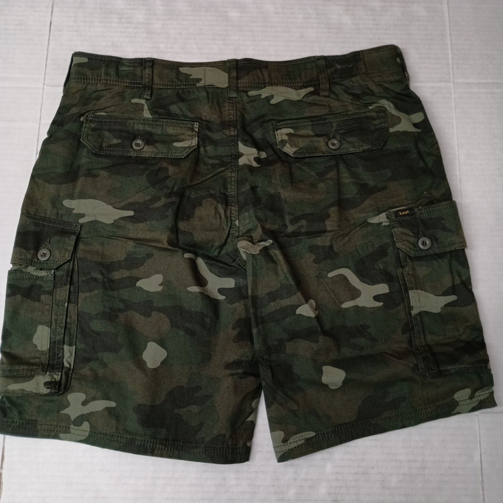Lee Lee Men's 38 Cargo Shorts Green Camo Motion Flex Waistband Size US 38 / EU 54 - 5 Thumbnail