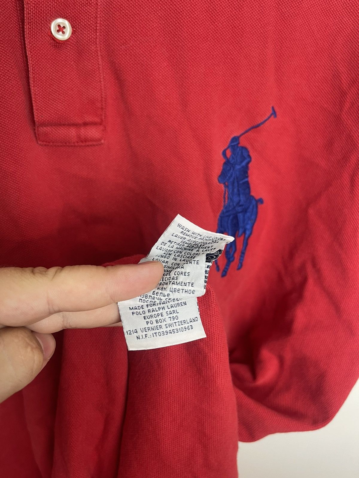 Other Chif keef stylr Vintage Polo Ralph Lauren Big Logo Polo Size US XL / EU 56 / 4 - 7 Thumbnail
