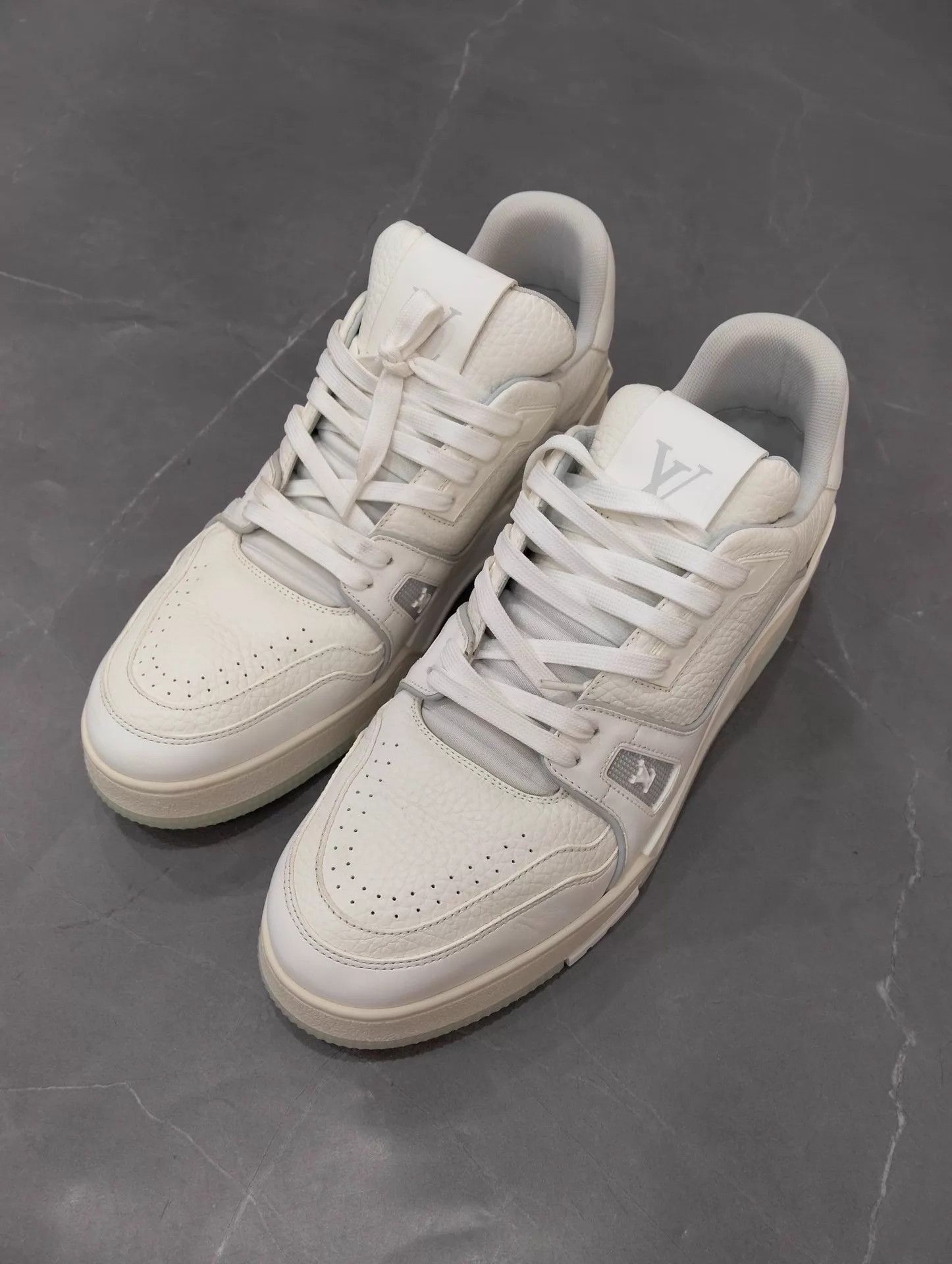 Louis Vuitton LV White Cement Trainer 42.5 95 New Size US 9.5 / EU 42-43 - 1 Thumbnail