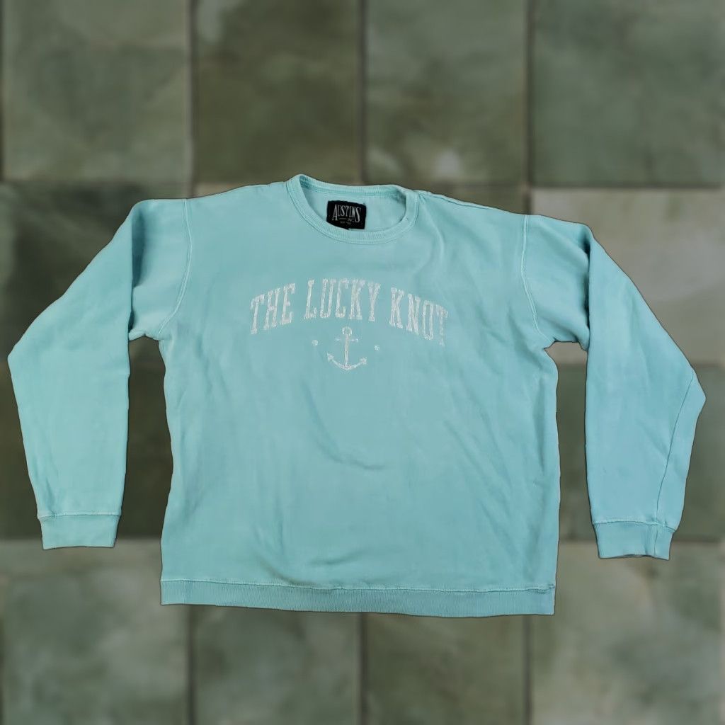 Vintage VINTAGE Austins The Lucky KNot Sweatshirt Womens Large Blue Crew Neck Long Sleeve Casual Size L / US 10 / IT 46 - 1 Thumbnail