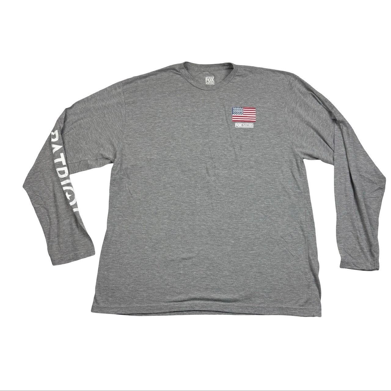 Other Fox Nation Mens Patriot USA Flag L/S T-Shirt Gray • 2XL Size US XXL / EU 58 / 5 - 2 Thumbnail