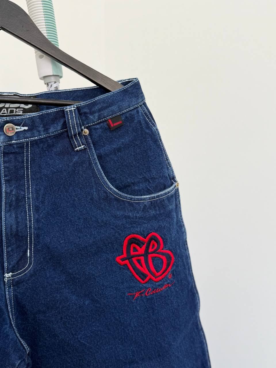 Fubu Vintage Y2K FUBU Baggy Blue Denim Shorts JNCO Style Size US 32 / EU 48 - 5 Thumbnail