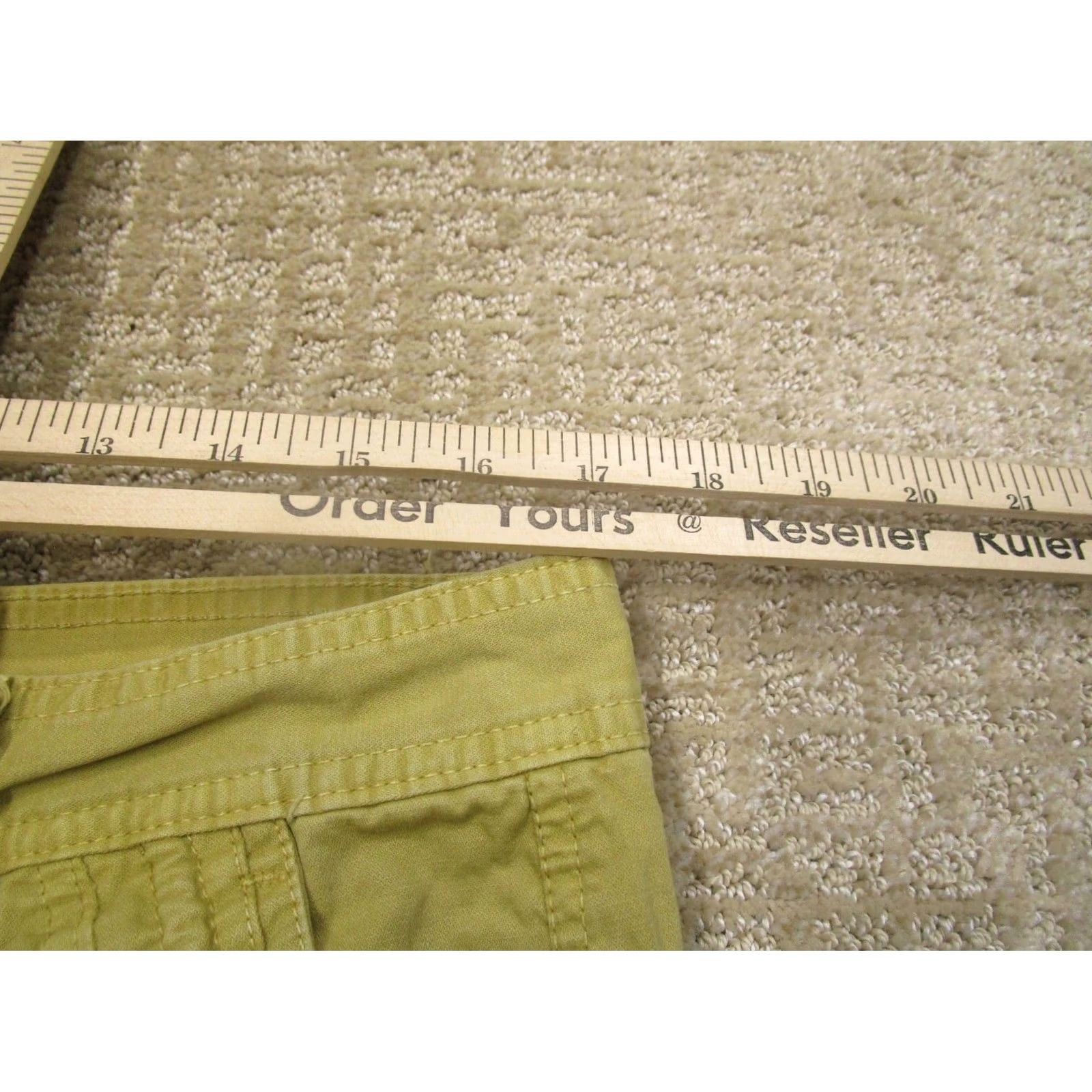 Vintage Junye Cargo Pants Men 36 Yellow Canvas Cargo Pocket Relaxed Straight Regular Waist 34 Inseam 33 Front Flat Front Vintage No Size US 36 / EU 52 - 6 Thumbnail