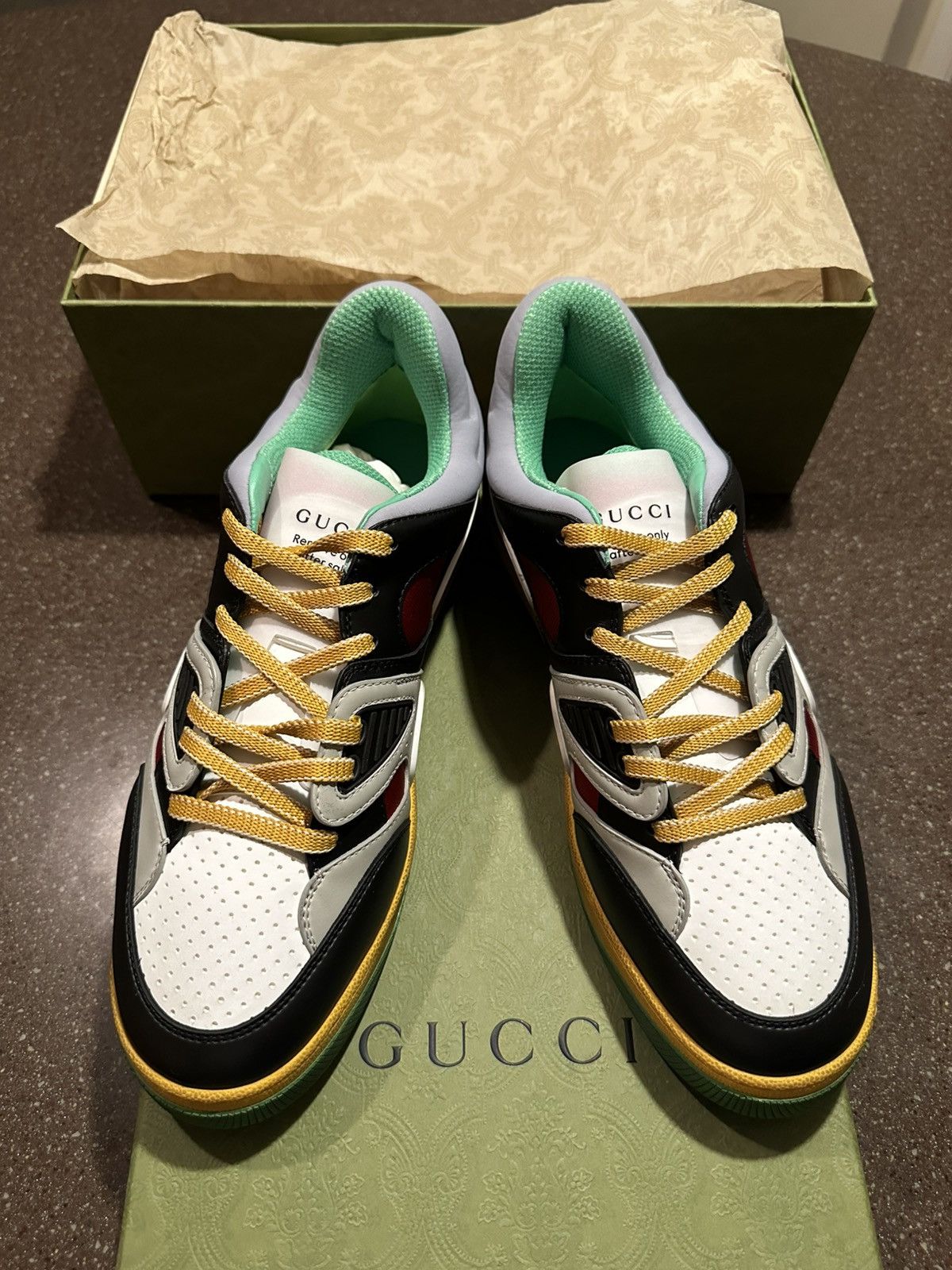 Gucci Gucci Basket Low Black Demetra Size US 10 / EU 43 - 2 Thumbnail