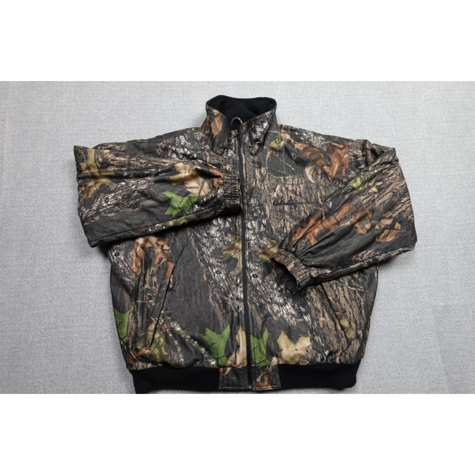 Vintage Cabela's Mossy Oak Camouflage Jacket Mens XL Brown Camouflage Jacket Overcoat Fleece Lined Hunting Winter Fall Spring Bodysuit? Size 46R - 5 Thumbnail