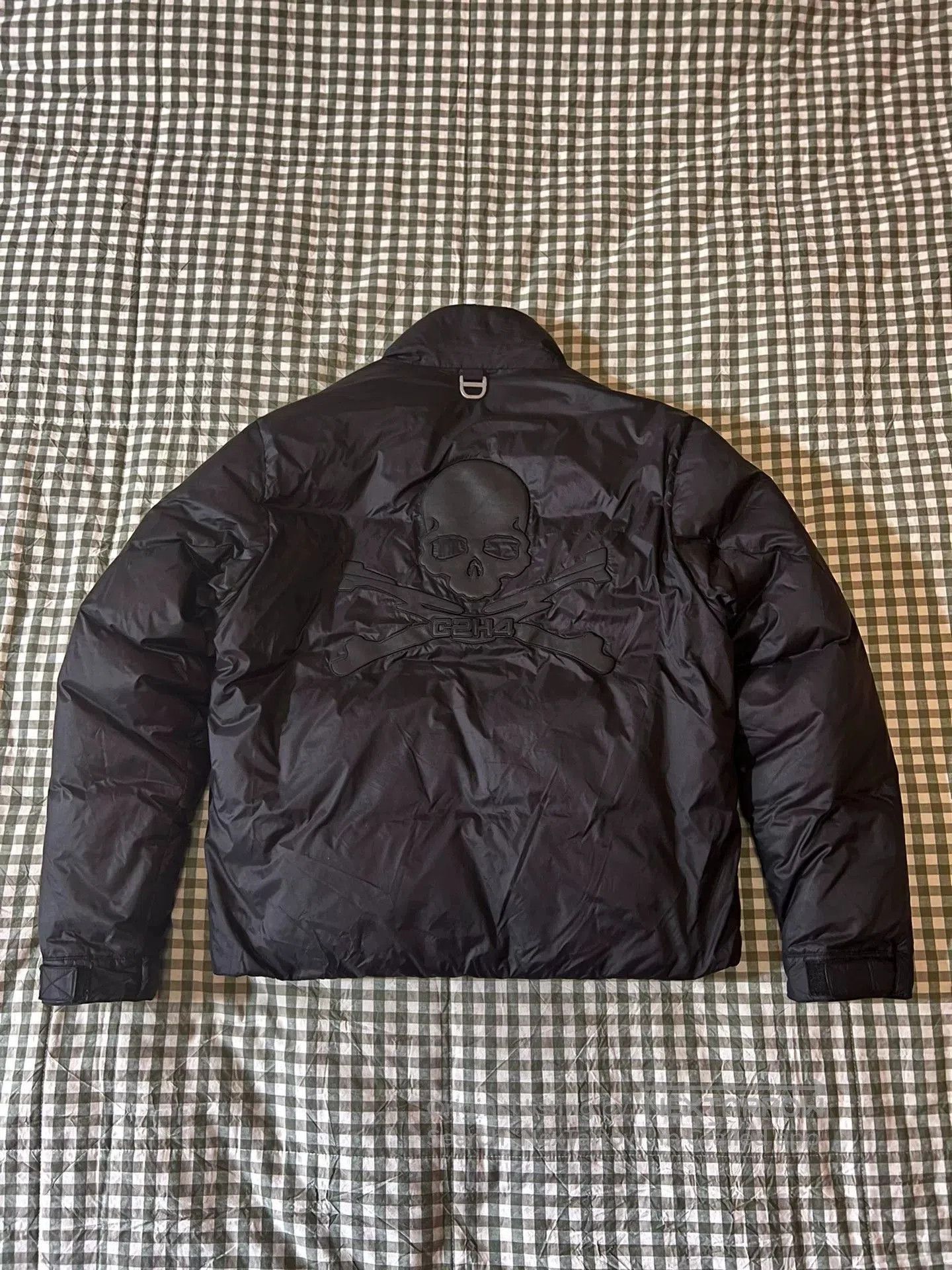 C2H4 oversized black metallic skeleton puffer jacket. Size US S / EU 44-46 / 1 - 4 Thumbnail