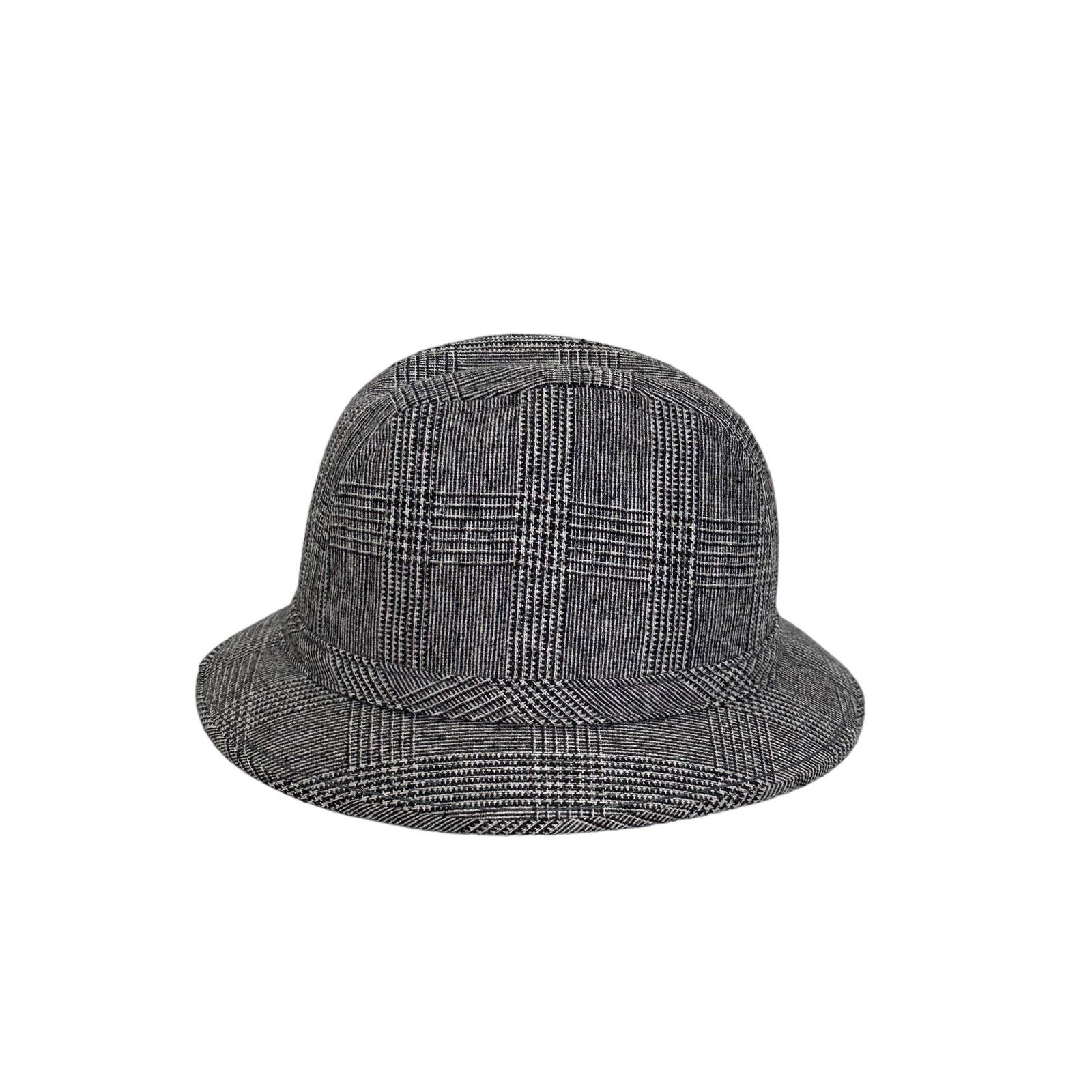 Vintage Vintage 1960s Mens Glen Check Wool Fedora Hat Mod Style Size ONE SIZE - 4 Thumbnail