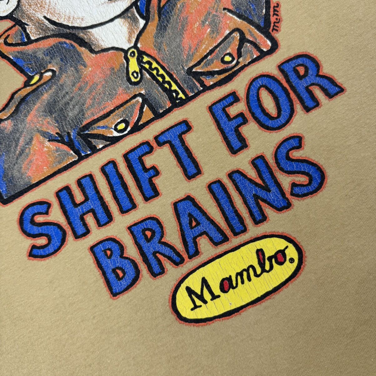 Mambo Vintage Mambo "Shift for Brains" T-shirt Size US S / EU 44-46 / 1 - 9 Thumbnail