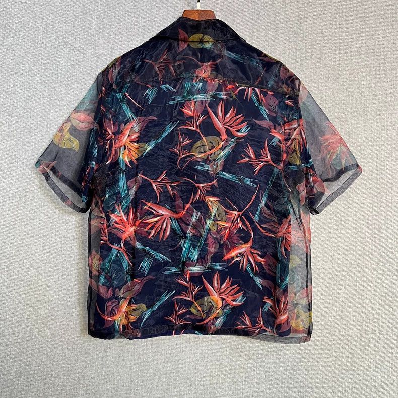Louis Vuitton Louis Vuitton Floral Double Organza Short Sleeve Shirt 2504 Size US S / EU 44-46 / 1 - 2 Thumbnail