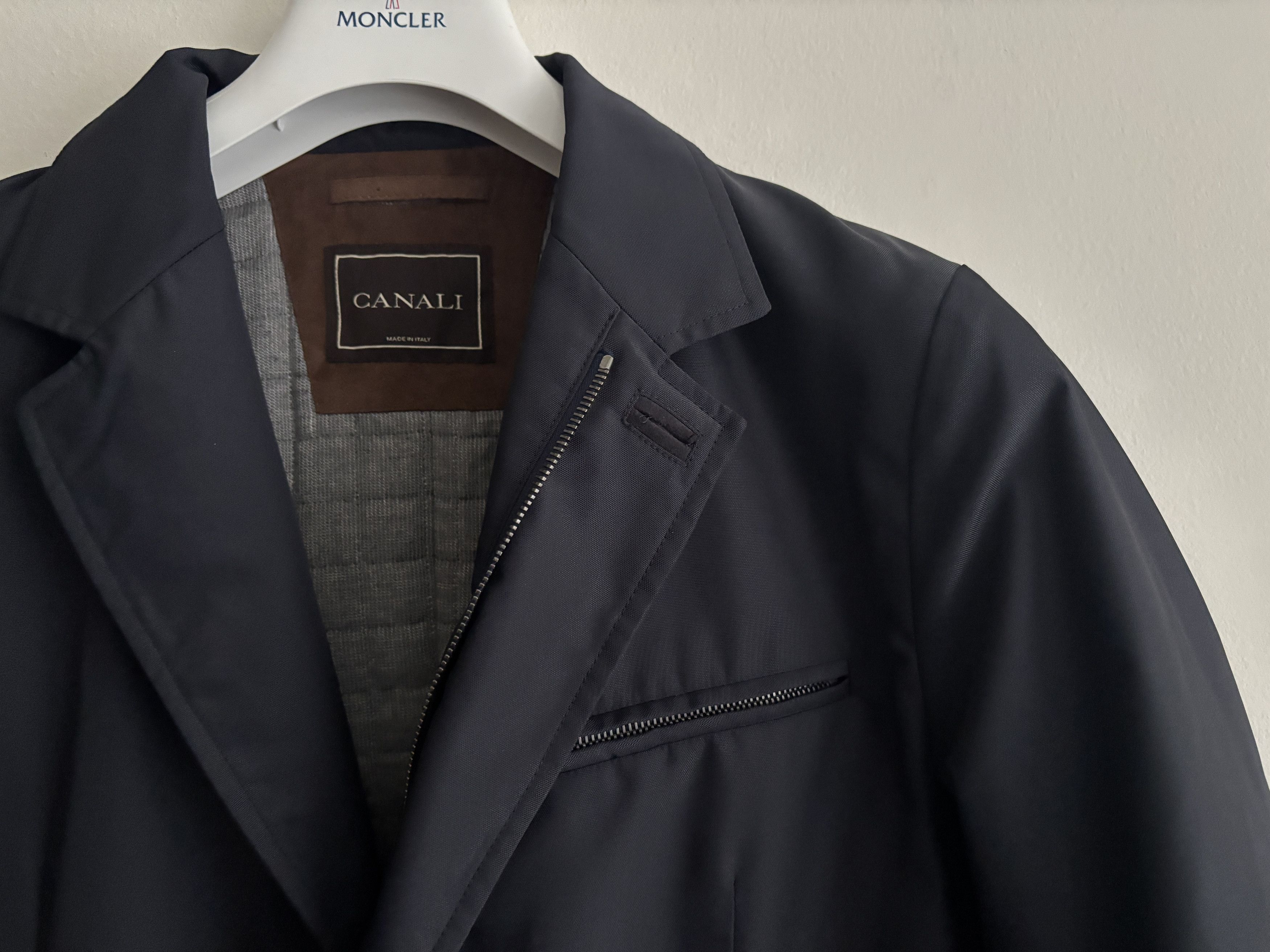 Canali $1600 Rain & Wind Tech Hybrid Zip Jacket/ Sport Coat Size US S / EU 44-46 / 1 - 16 Thumbnail