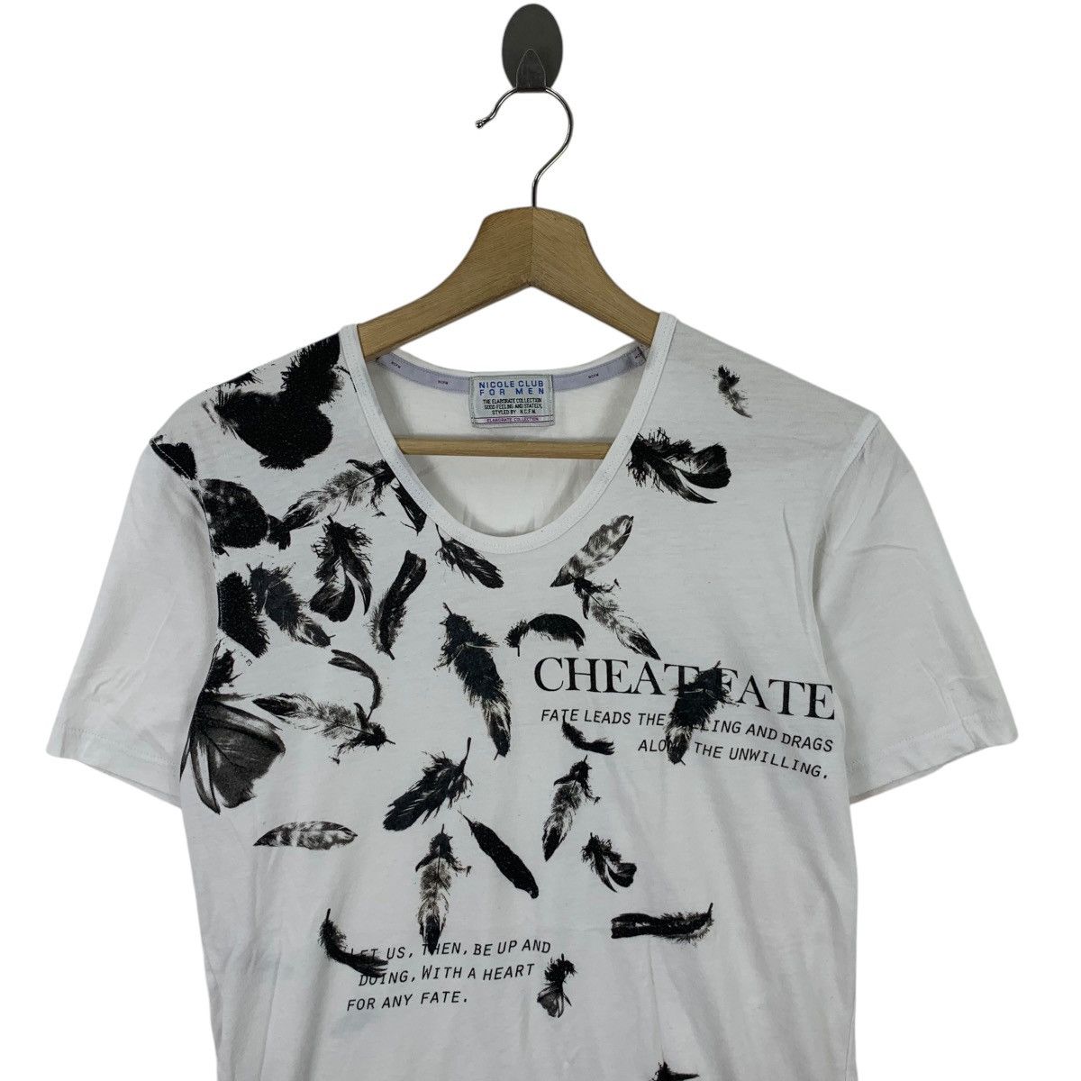 Nicole Club Vintage NICOLE CLUB FOR MEN Cheat Fate Art Tee Shirt Top Size US S / EU 44-46 / 1 - 2 Thumbnail