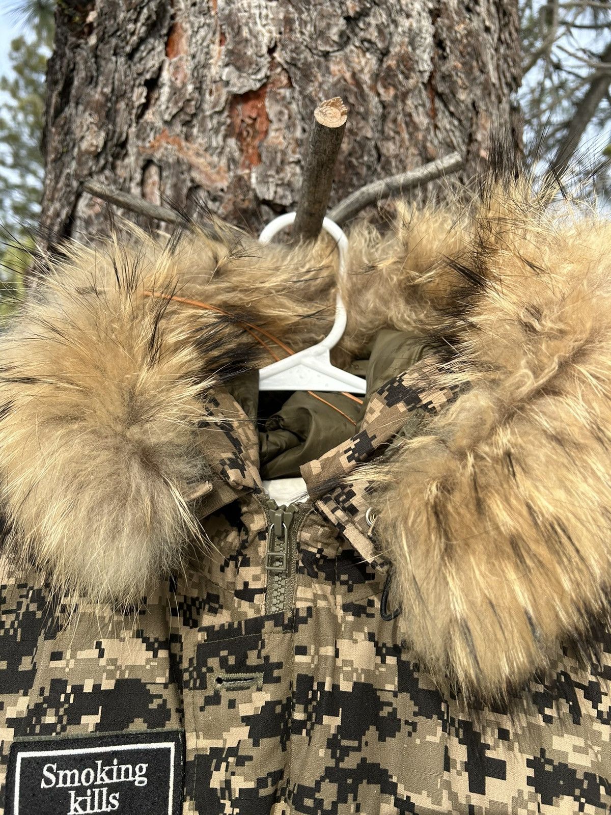 FR2 Fxxking Rabbits Smoking Kills Camo Parka Size US M / EU 48-50 / 2 - 3 Thumbnail