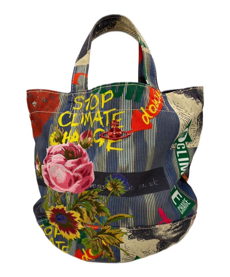 Vivienne Westwood Vivienne Westwood size os Sticker printed tote bag Size ONE SIZE - 1 Thumbnail
