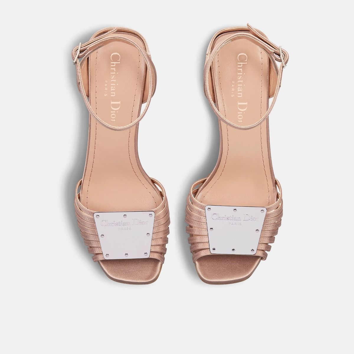 Dior o1bcso1str0225 Heeled Sandal in Nude Size US 5 / IT 35 - 4 Thumbnail