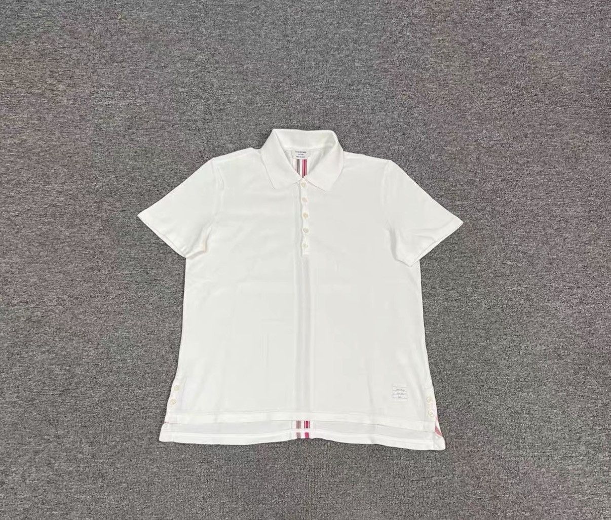 Thom Browne Thom Browne Striped Short Sleeve Polo Shirt J16 Size US XS / EU 42 / 0 - 1 Thumbnail