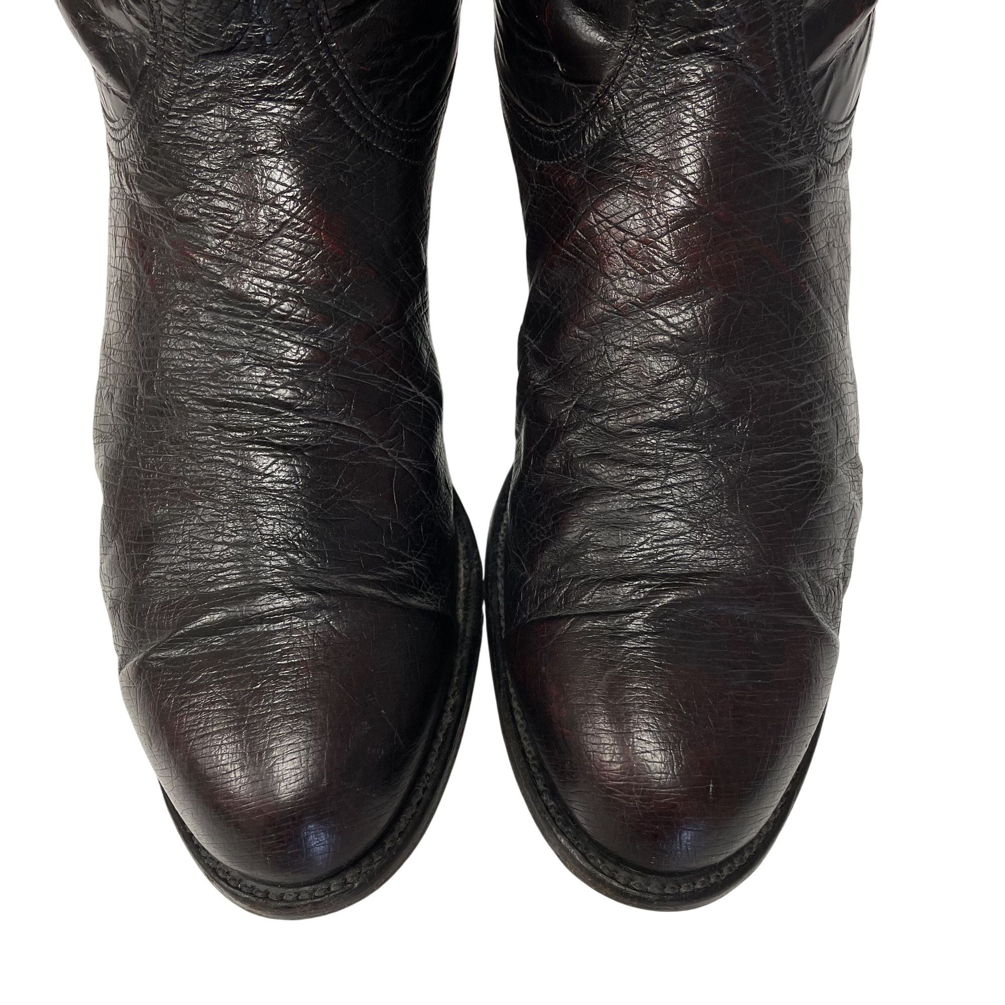 Lucchese Lucchese 2000 Cowboy Western SMOOTH OSTRICH Roper Boots Size US 8.5 / EU 41-42 - 4 Thumbnail