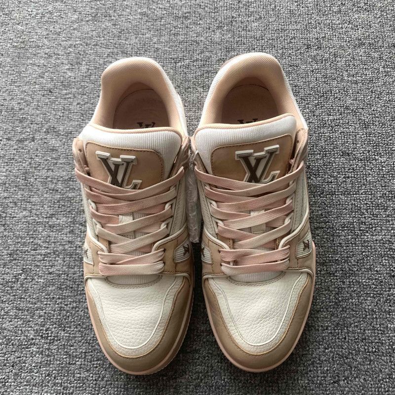 Louis Vuitton Louis Vuitton Pink and White Trainer Sneakers Size US 6 / IT 36 - 1 Thumbnail