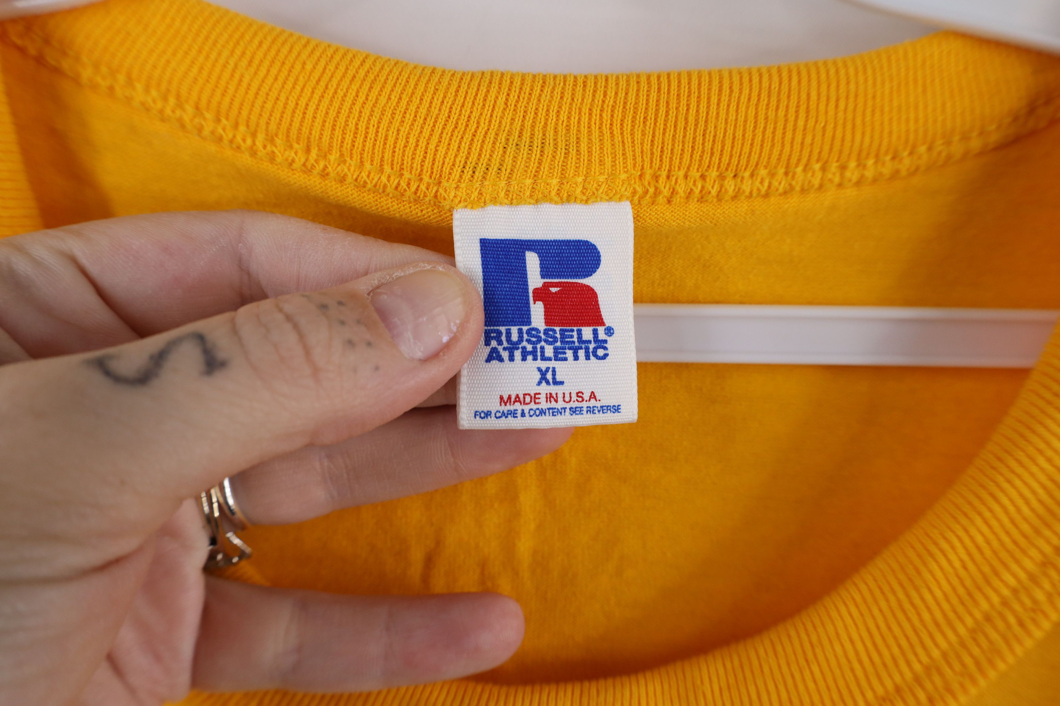 Russell Athletic × Vintage Vintage 90s Russell Athletic Dame Basketball T-Shirt USA Size US XL / EU 56 / 4 - 6 Thumbnail