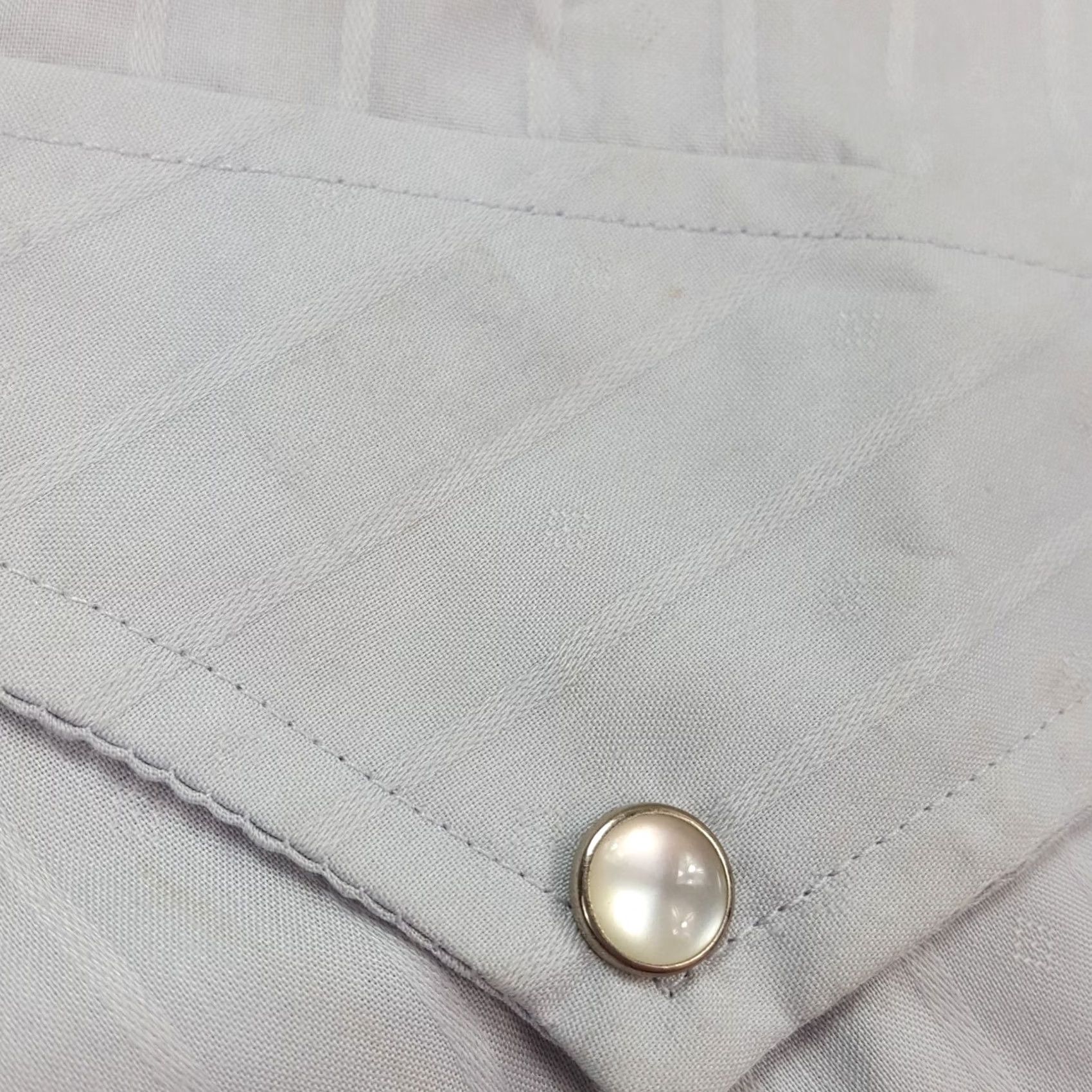 Vintage VINTAGE Ely Cattleman Button-Up Shirt Western Pearl Snap Large L Blue Cotton Striped Shirt Mens Size US L / EU 52-54 / 3 - 7 Thumbnail
