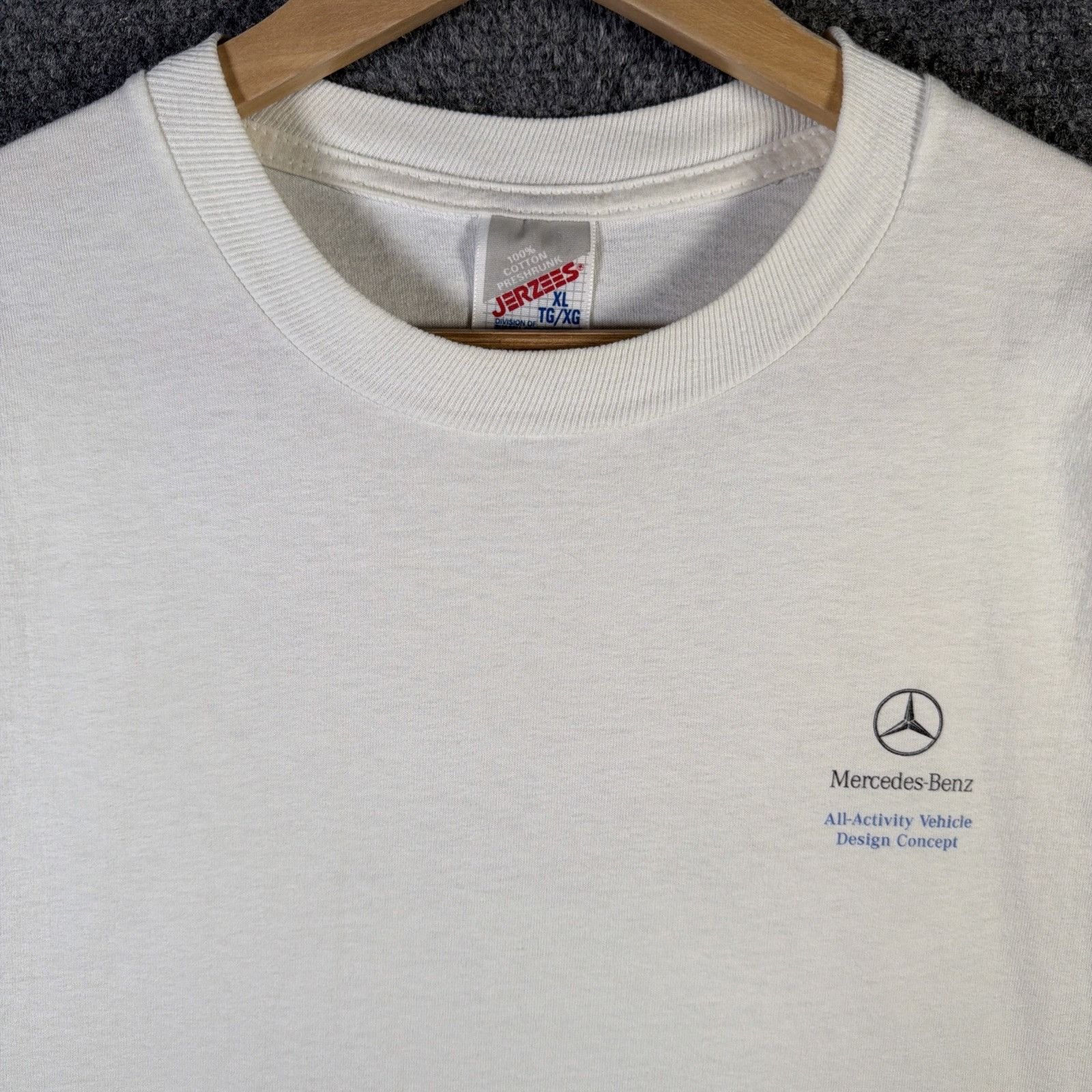 Mercedes-Benz Vintage Mercedes Benz Shirt Mens XL White 90s Offroad Car Size US XL / EU 56 / 4 - 7 Thumbnail