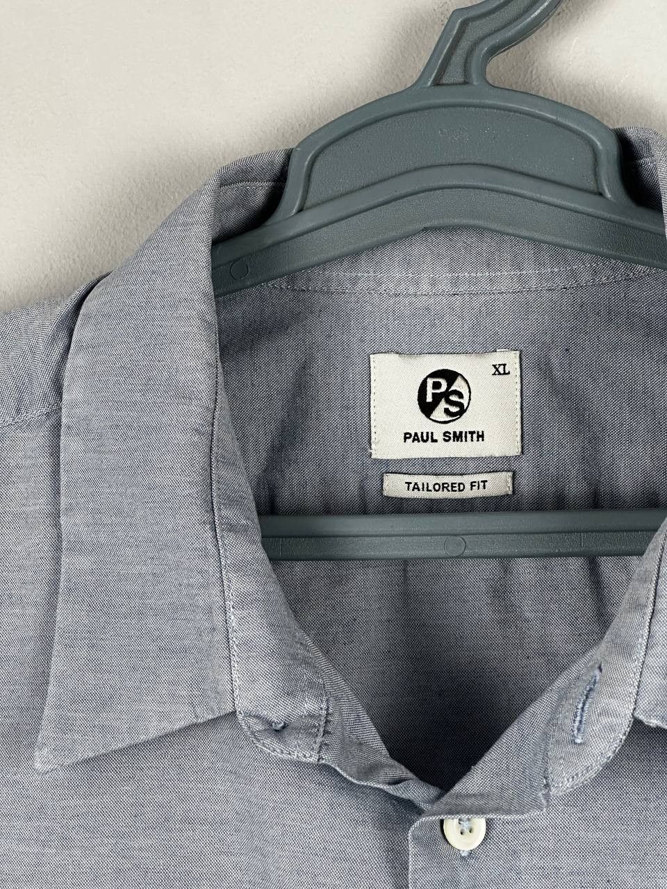 Paul Smith Paul Smith Casual Grey Cotton Shirt Designer Size US XL / EU 56 / 4 - 5 Thumbnail