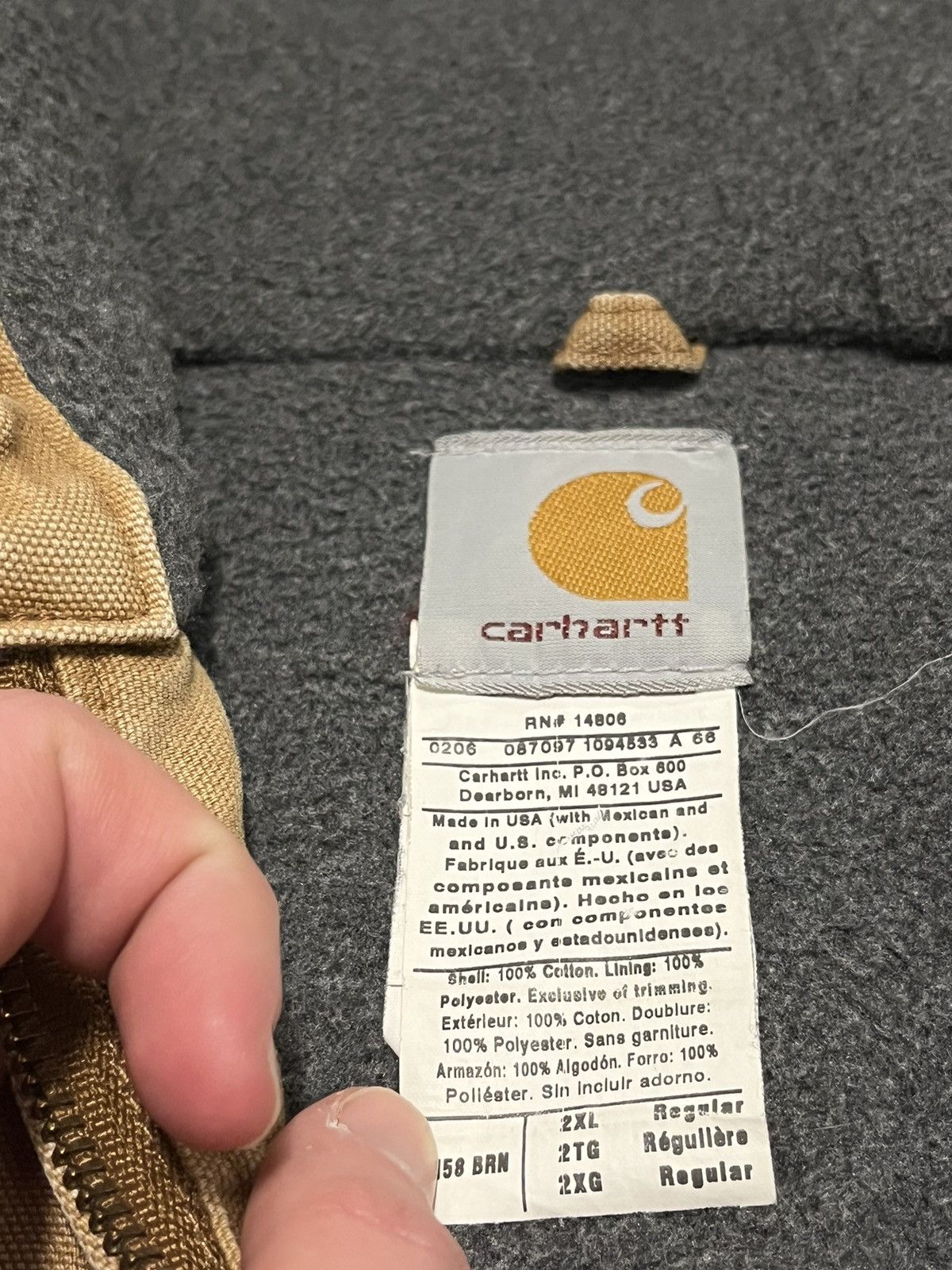 Carhartt Rare vintage hooded carhartt workwear jacket Size US XXL / EU 58 / 5 - 8 Thumbnail