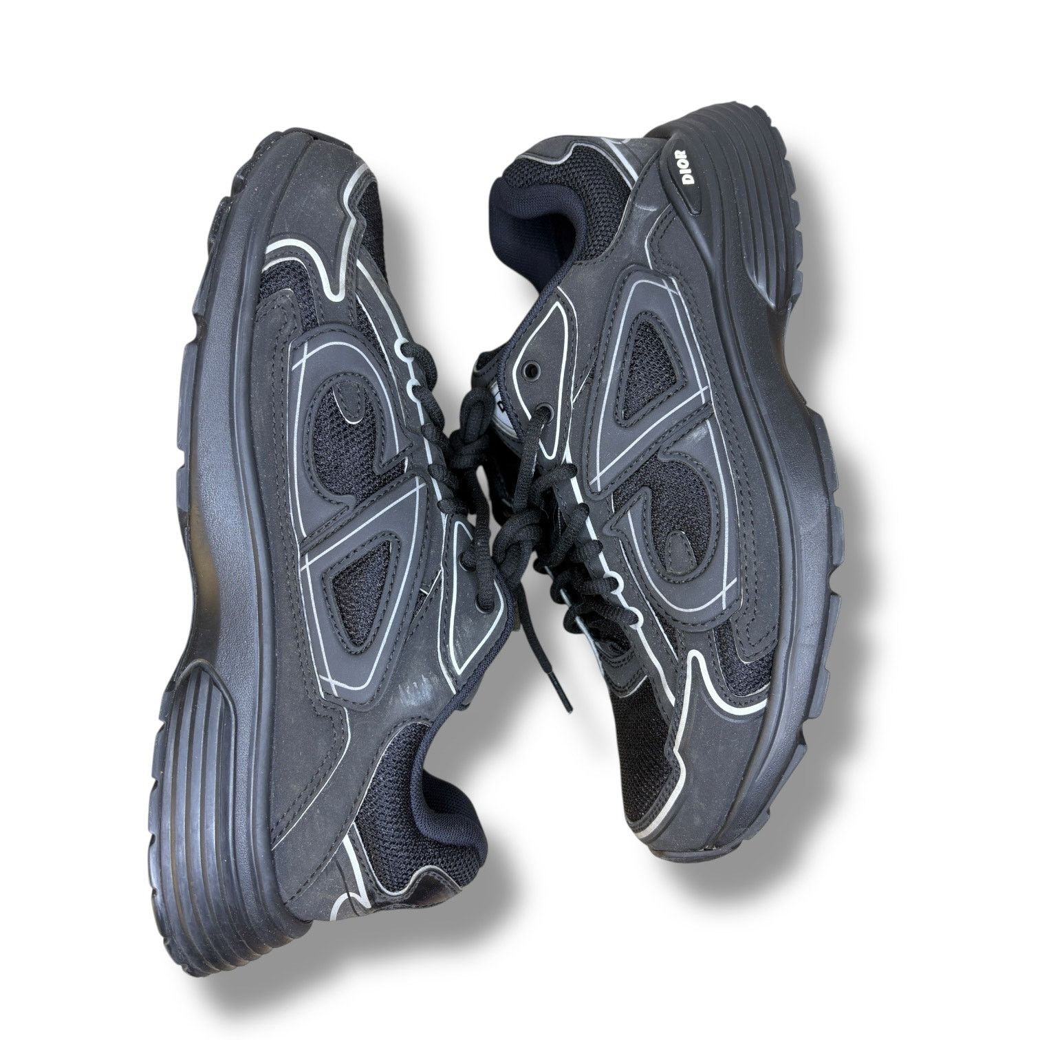 Dior Dior B30 Black Reflective Sneakers | Size 41 (8US) Size US 8 / EU 41 - 2 Thumbnail
