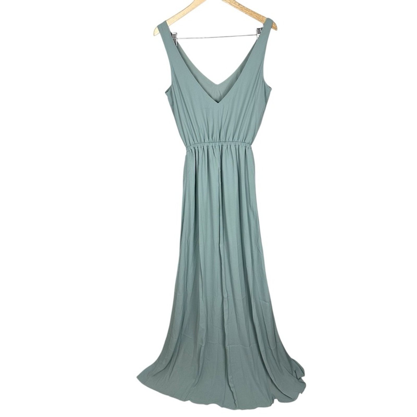 Show Me Your MuMu Show Me Your Mumu Kendall Maxi Bridesmaid Dress Solver Sage Size M / US 6-8 / IT 42-44 - 8 Thumbnail
