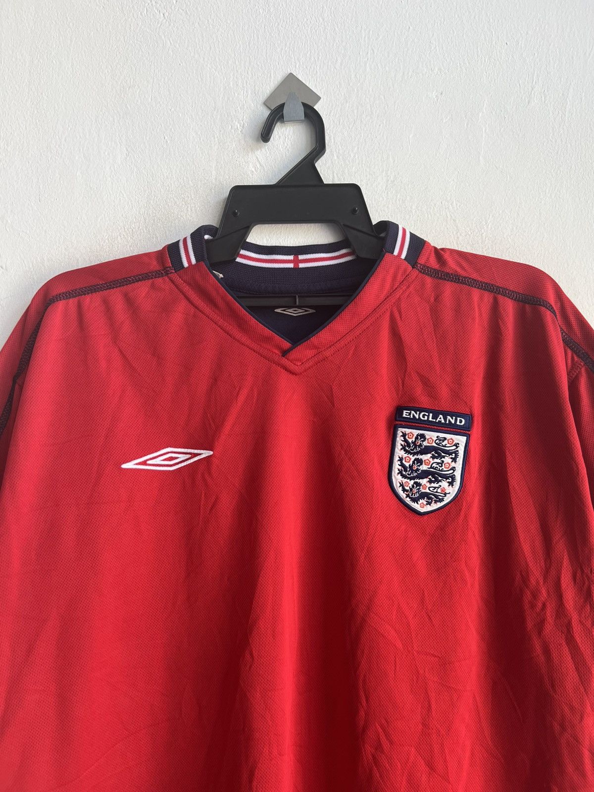 Umbro Original Vintage 2002-04 Umbro England Revisable Away Jersey Size US XL / EU 56 / 4 - 5 Thumbnail