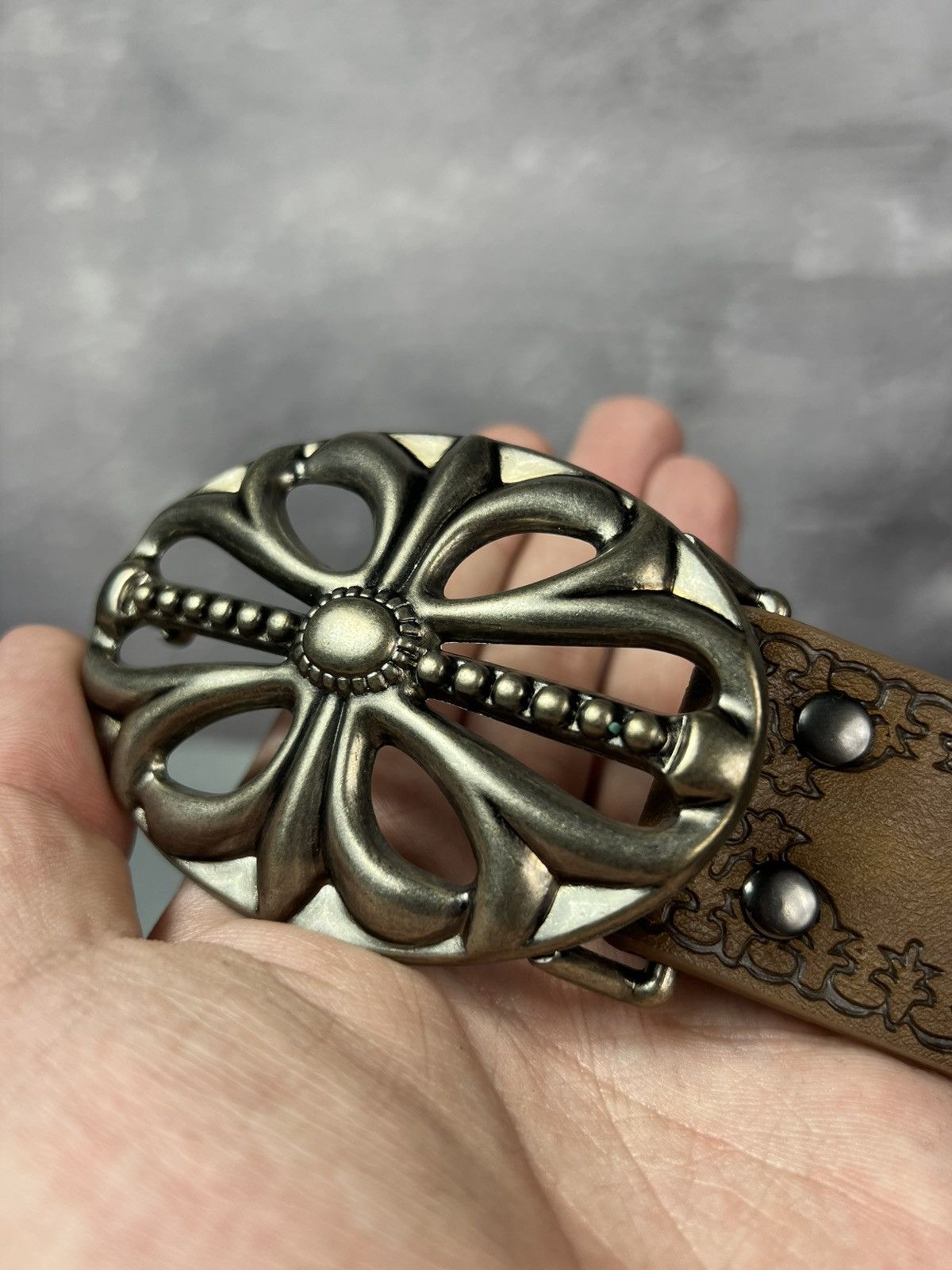Other Metal Plaque Big Cross Y2K Belt Size ONE SIZE - 12 Thumbnail