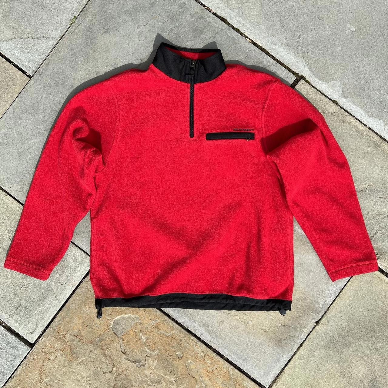 Old Navy Y2K Gorpcore Red Fleece Quarter Zip Pullover Size US L / EU 52-54 / 3 - 1 Thumbnail