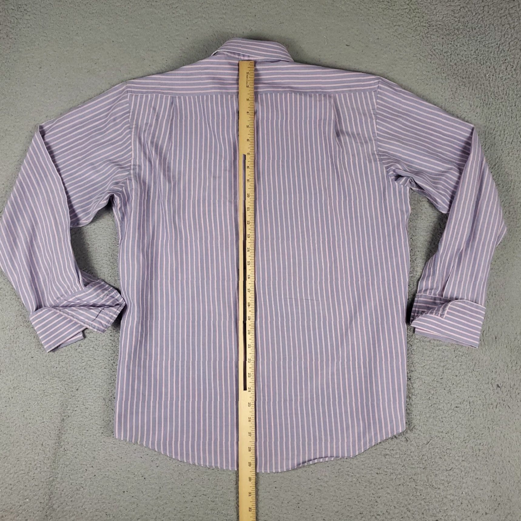 Paul Smith VINTAGE Paul Smith Dress Shirt Men 16 Blue Pink Striped Long Sleeve Business Casual Formal Workwear Size 42R - 7 Thumbnail