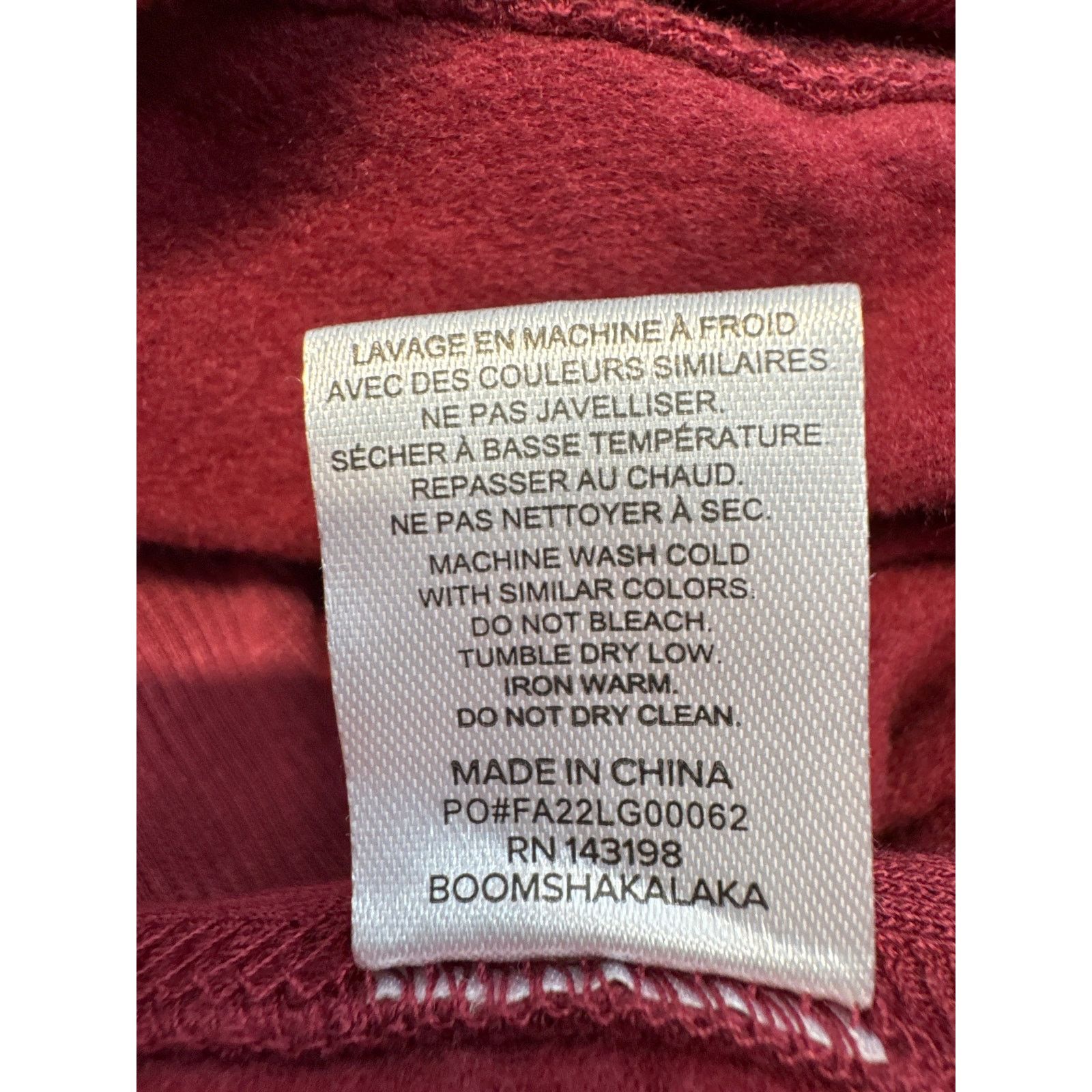Chubbies Chubbies Maroon Soft Terry Crewneck Sweatshirt men sz M Size US M / EU 48-50 / 2 - 9 Thumbnail