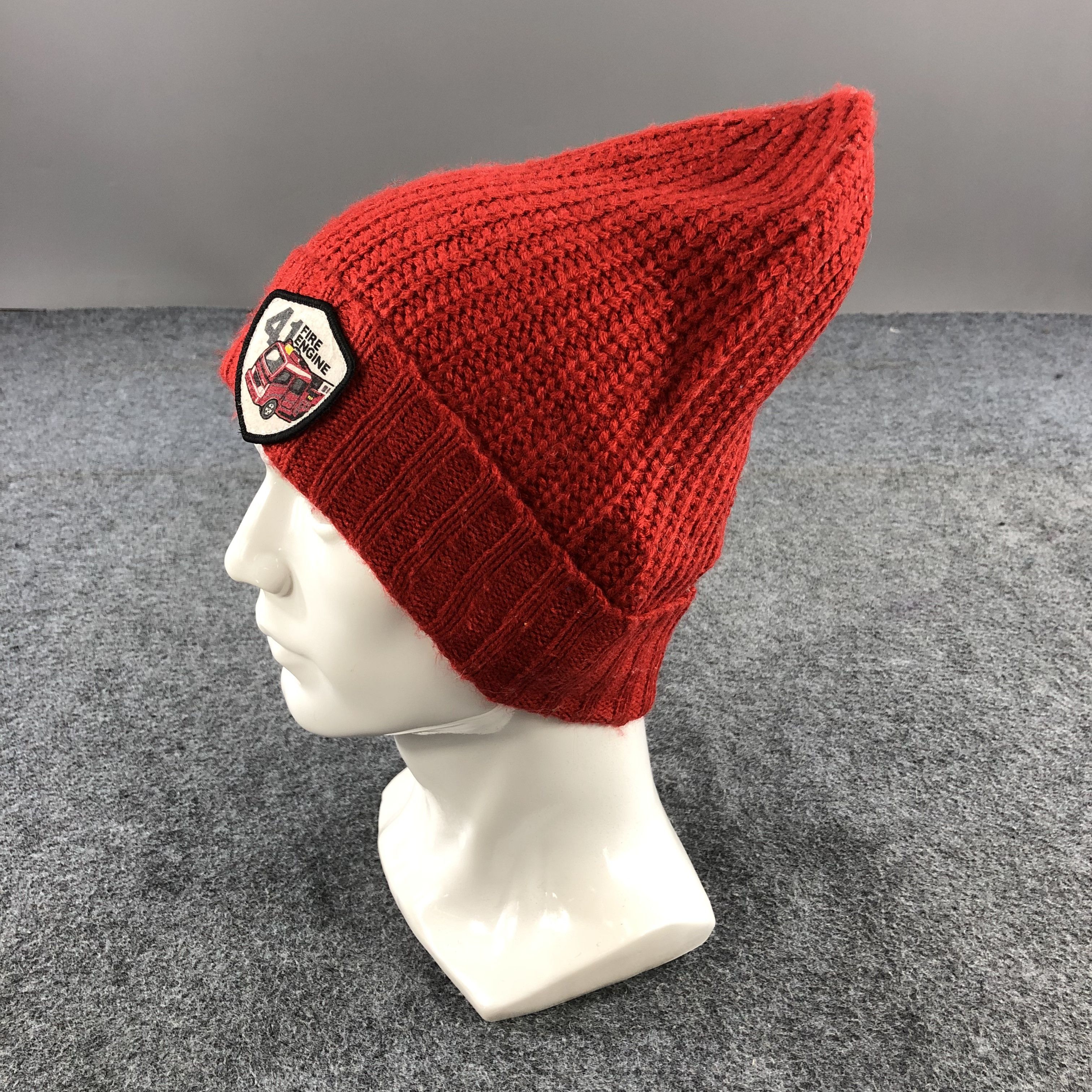 Vintage 41 Fire Engine Trucker Beanie Snowcap Snow Hat B246 Size ONE SIZE - 2 Thumbnail