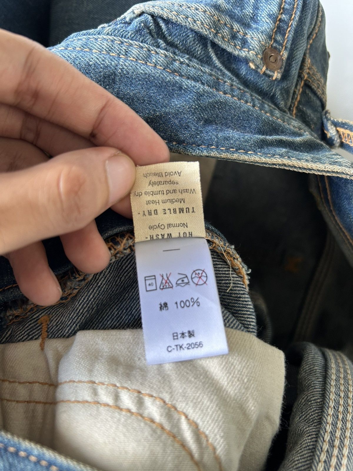 Kapital Vintage Buckle Back Lee Cowboy Selvedge Denim Jeans Size US 32 / EU 48 - 17 Thumbnail