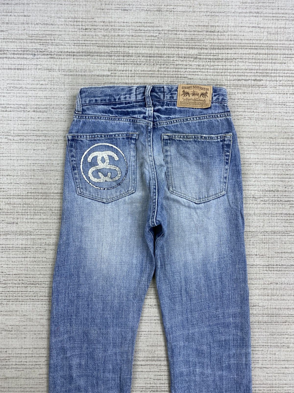 Stussy × Vintage Vintage 90s Stussy Garment Distressed Denim Jeans Size US 27 - 9 Thumbnail